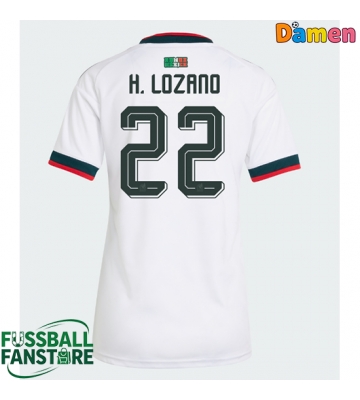 Mexiko Hirving Lozano #22 Replik Auswärtstrikot Damen WM 2026 Kurzarm